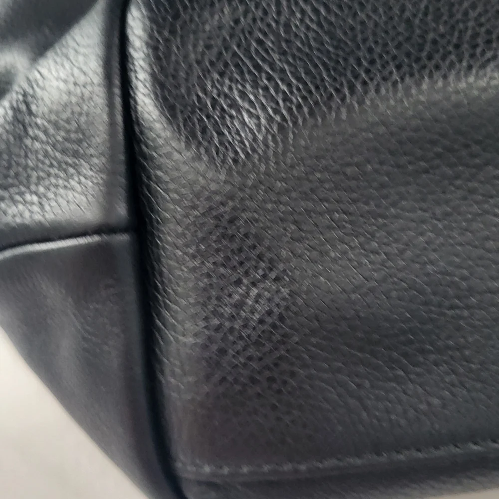 Gucci Black and Brown Tote Bag with Red Stripe